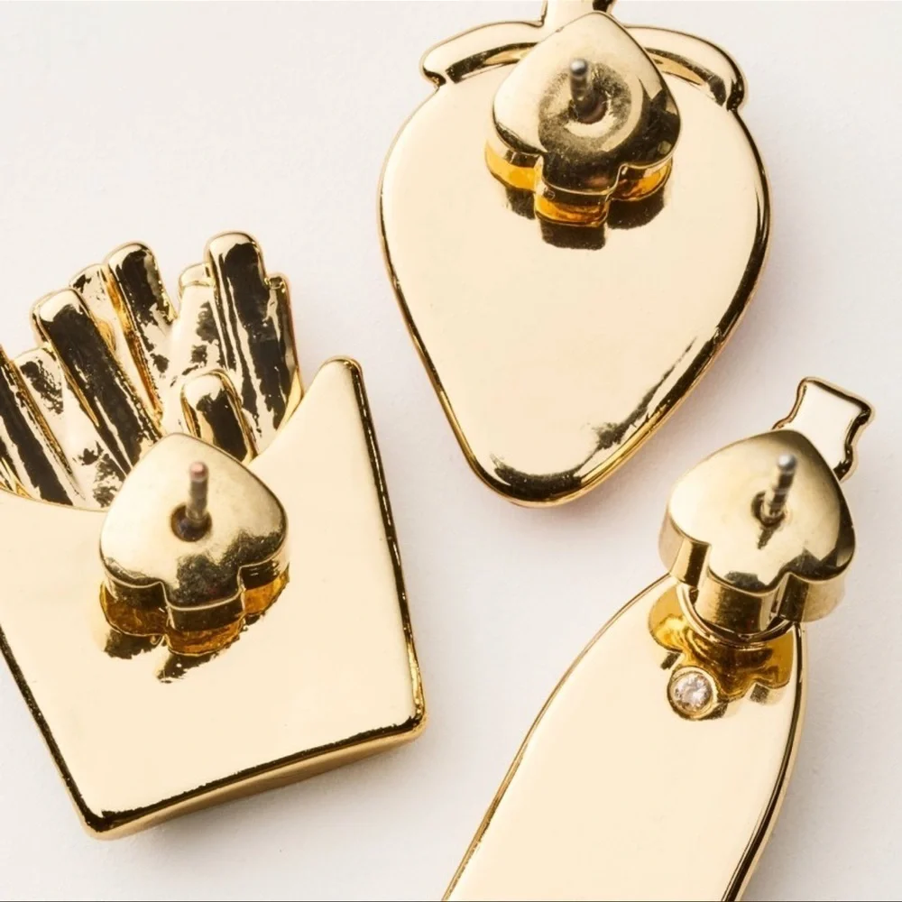 NWT Kate Spade Mixed Novelty Stud Earrings 3pk